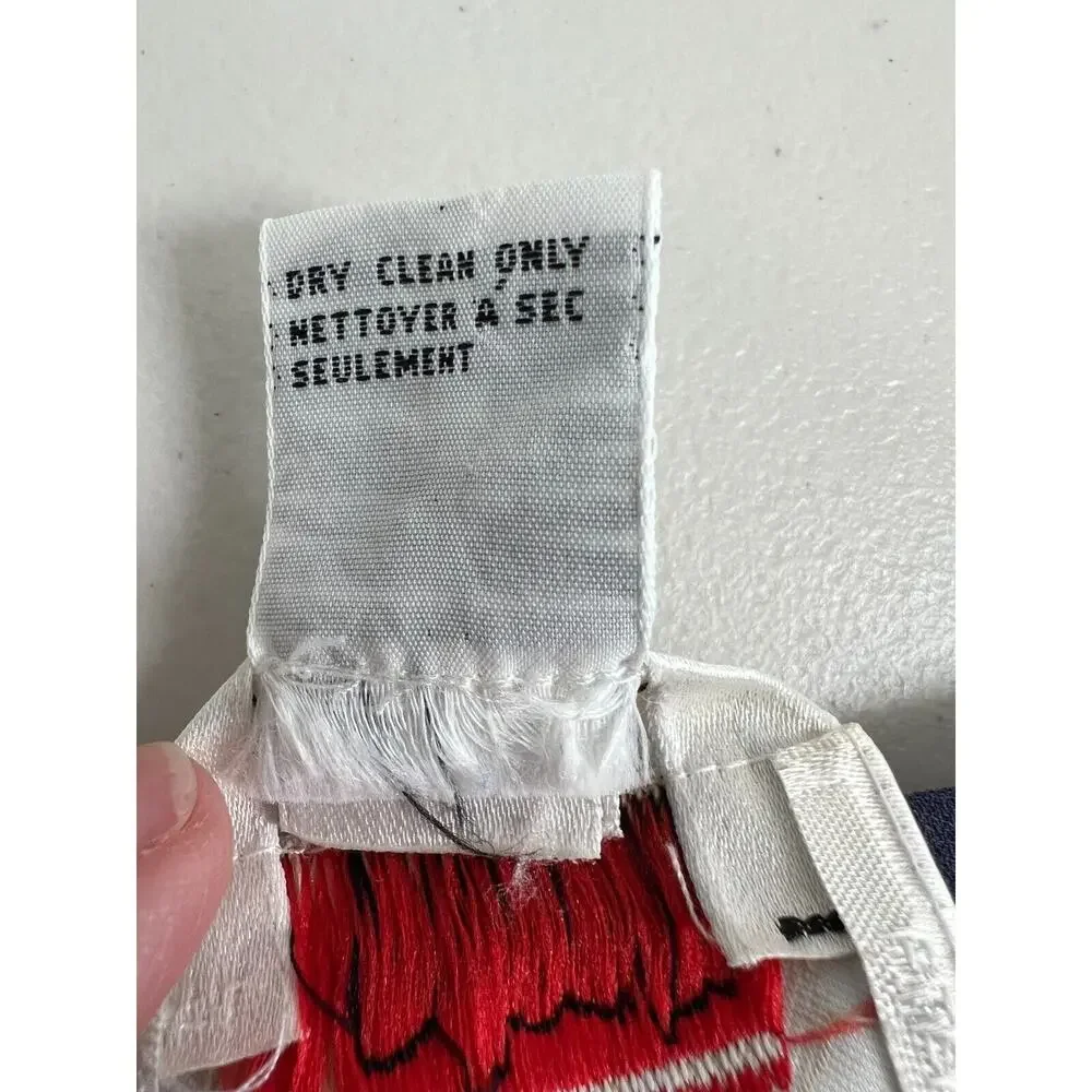 Vtg Talbots Pure Silk Wrap Maxi Skirt Womens Size 10 Petite Floral Vacation - Picture 12 of 12